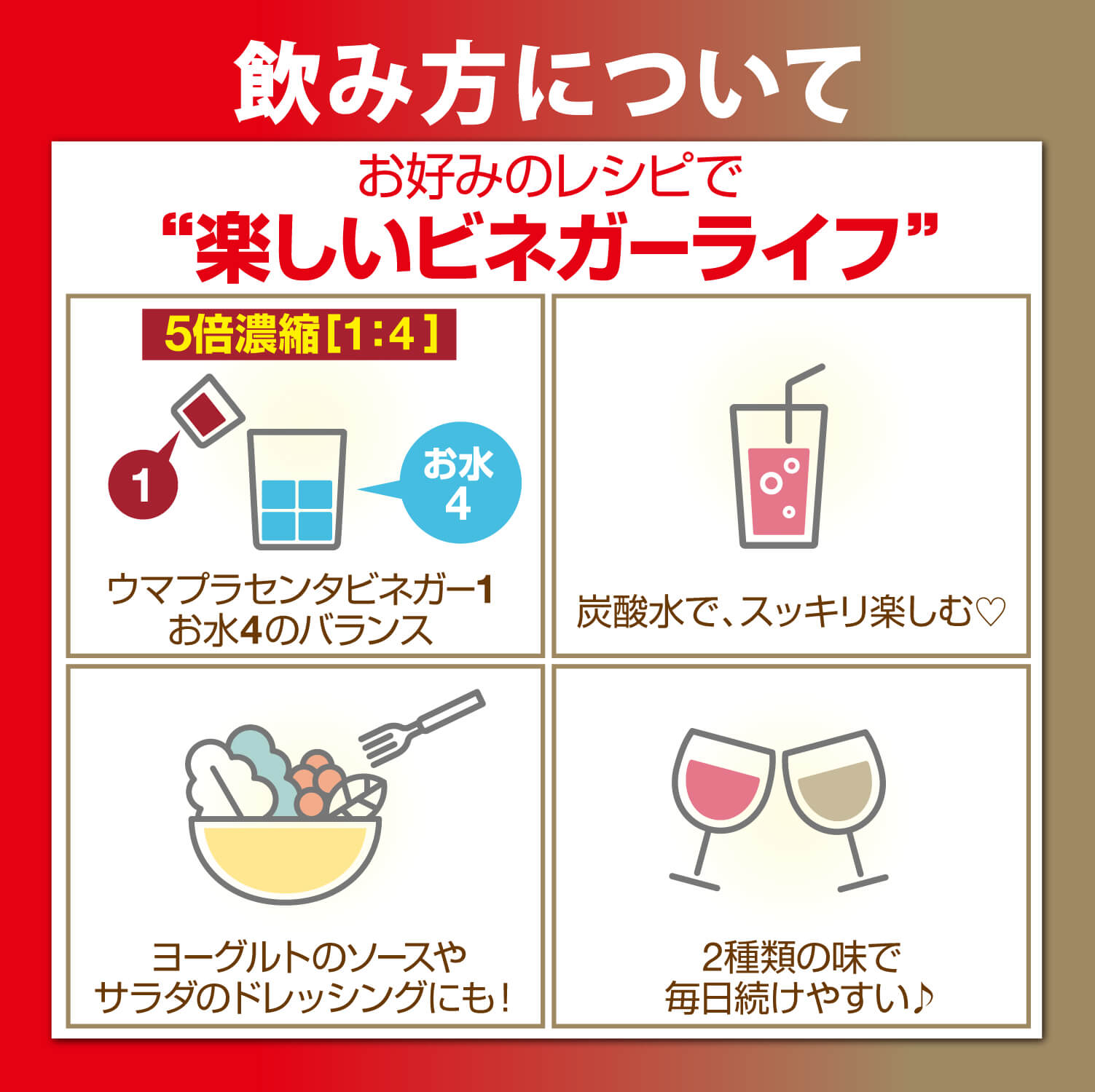［発売前］ウマプラセンタビネガー レッド&ホワイト